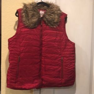 Size 2X red vest jacket